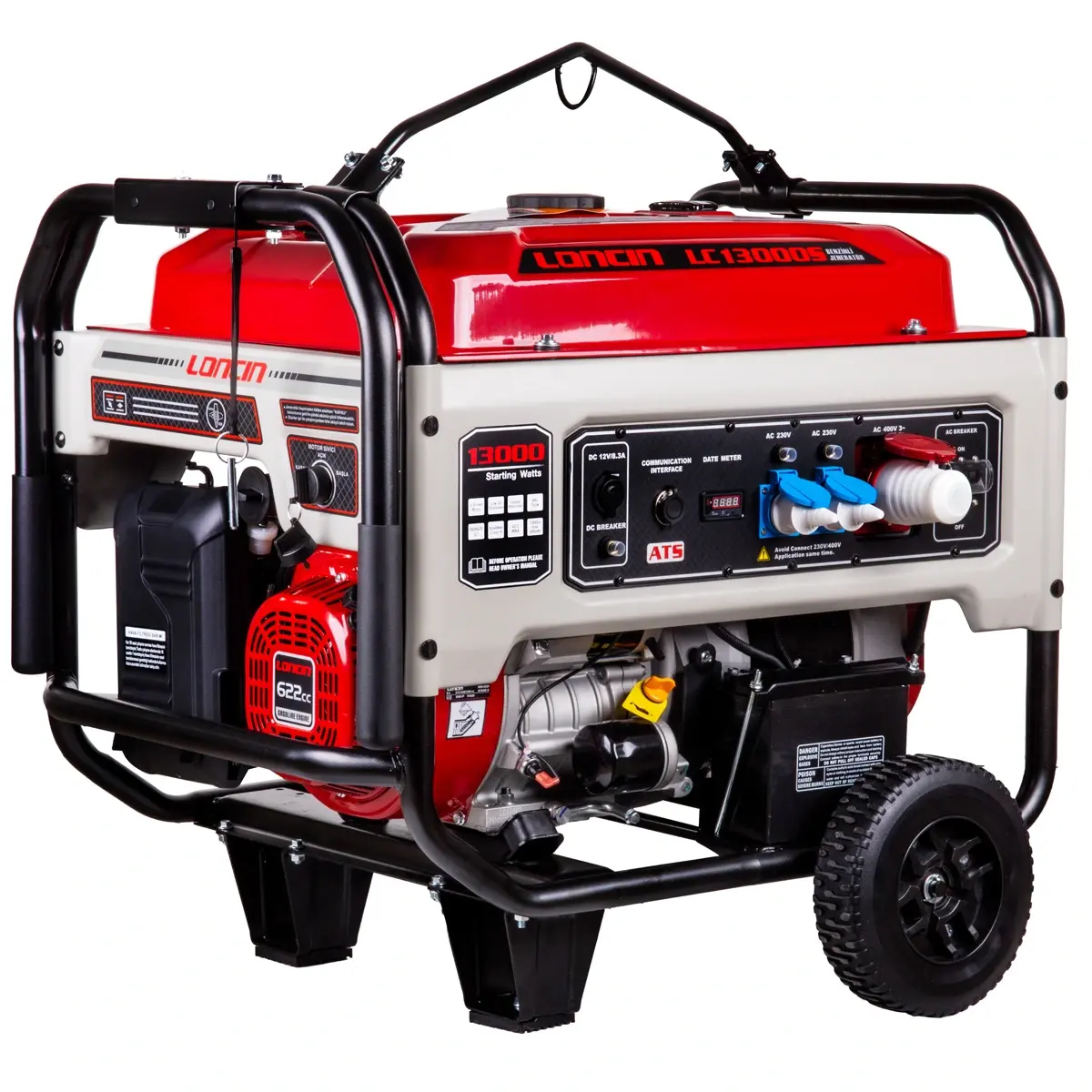 LC13000S EUR5 JENERATÖR 10 kW MARŞLI ATS SOKETLİ TRİFAZE