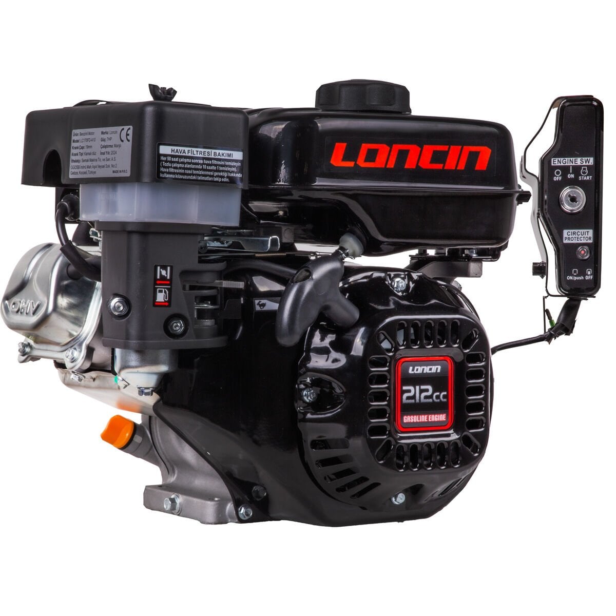 LC170FD-A10 EUR5 BENZİNLİ MOTOR 7HP ÇAPA TİP Ø19mm
