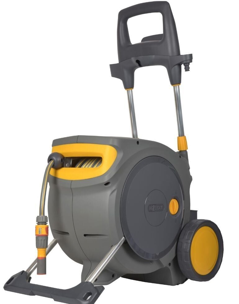 Hozelock 100488H Tekerlekli 35 m Hortumlu Otomatik Geri Sarmalı Hortum Toplama Makara Seti