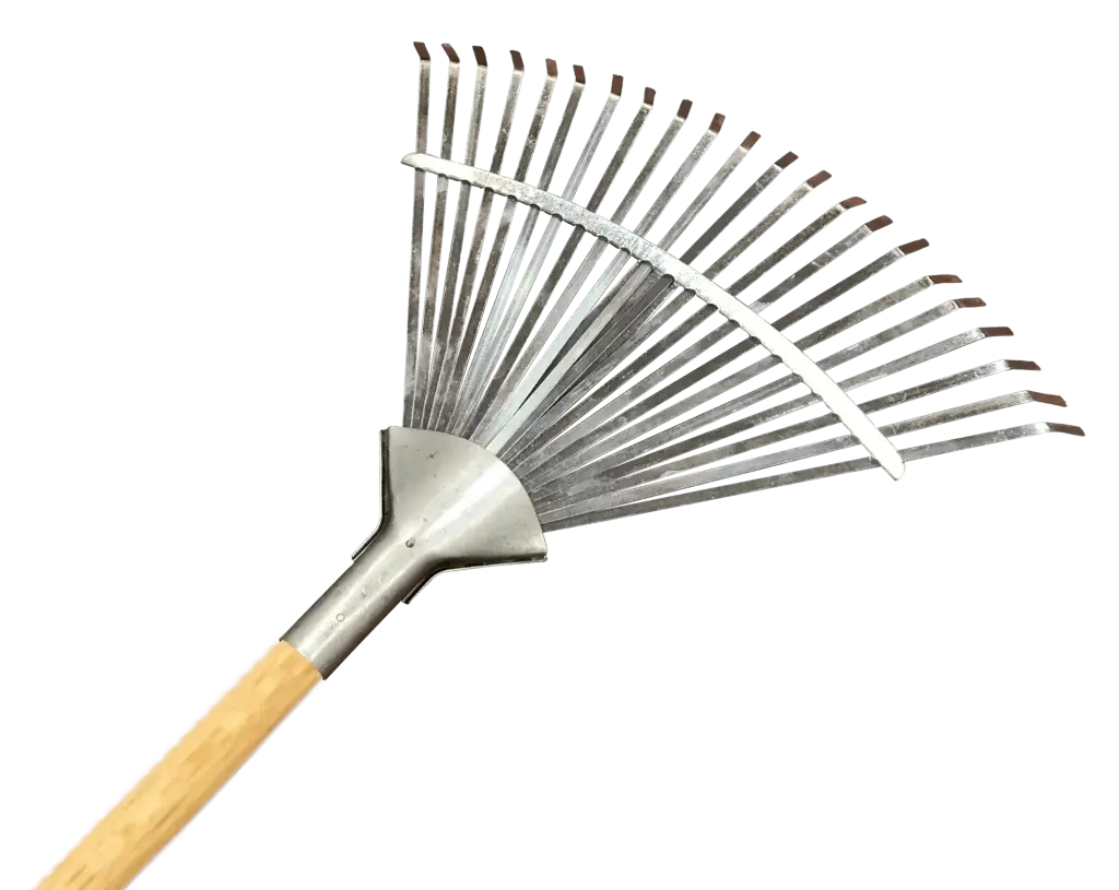 Gardener 10733 Ahşap Saplı, Ayarlı Metal Çim ve Yaprak Toplama Tırmığı