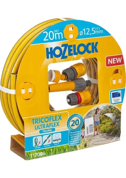 Hozelock 117004 20 m 1/2'' TRICOFLEX ULTRAFLEX Hortumlu Hortum Seti
