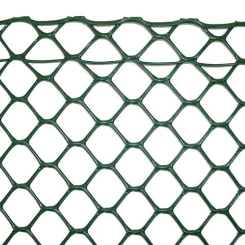 Intermas 170637 HEXA mAS Yeşil 1x25 m 20x20 mm UV Filtreli Yüksek Dayanıklı Plastik Çevirme Çiti (HDPE)