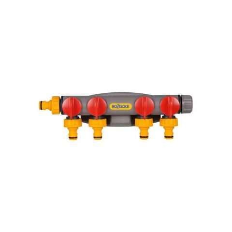 Hozelock 2150H Dörtlü (4'lü) Vanalı Su Musluk Dağıtıcı Adaptörü
