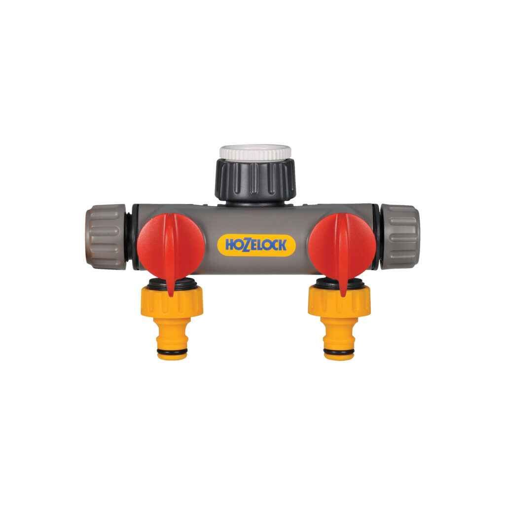 Hozelock 2252H Çift Yönlü Vanalı Musluk Bağlantısı  1/2'' - 3/4''
