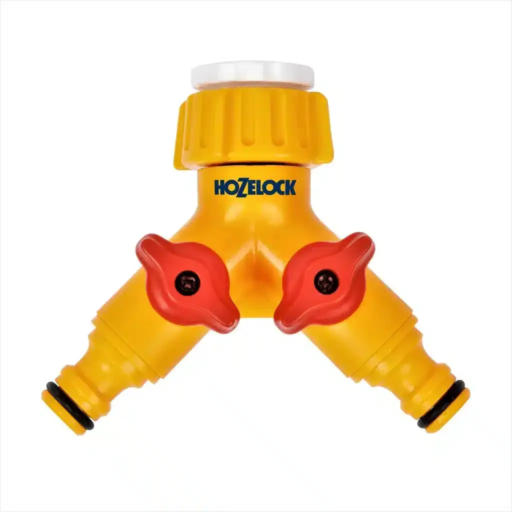 Hozelock 2256H Çift Yönlü Vanalı Musluk Bağlantısı  1/2'' - 3/4''