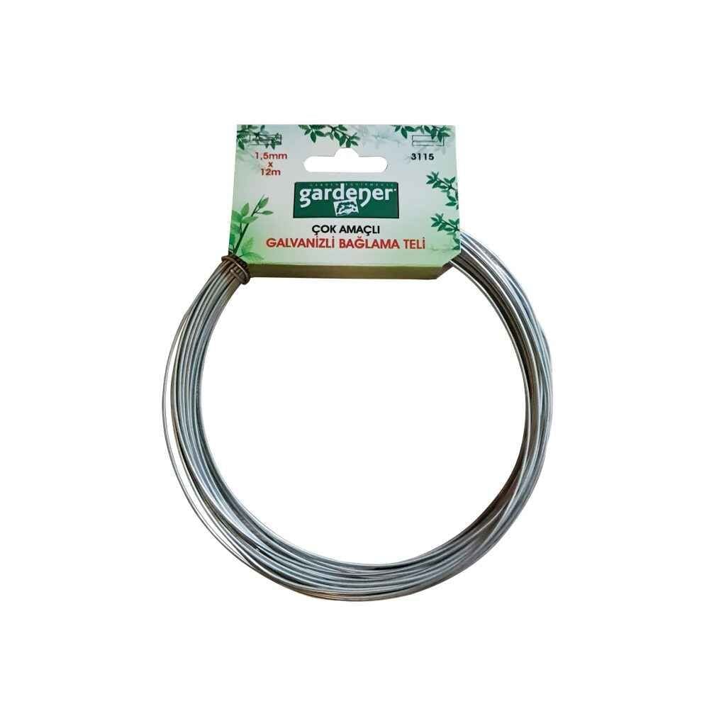 Gardener 3115 Galvanizli Çok Amaçlı Bağlama Teli - 1,5mm x 12m