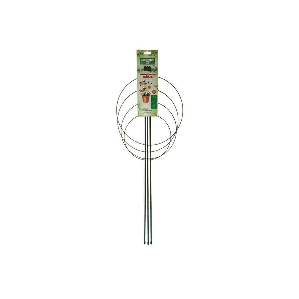 Gardener 53698 Tırmanan Bitkiler İçin Halkalı Destek (Sarmaşık) Çubuğu - 90 cm