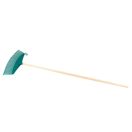 Raco 53747 Ahşap Saplı Plastik Çim ve Yaprak Toplama Tırmığı 45 CM