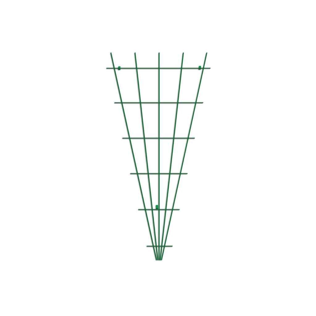 Gardener 74175 Sarmaşık Bitkilere Özel Metal Tırmanma Kafesi Üçgen - Yeşil 150cm X 75cm