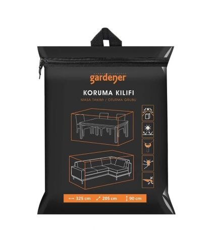 Gardener GRDC301 Masa Takımı / Oturma Grubu Koruma Örtüsü / Kılıfı PE (325 cm x 205 cm x 90 cm)