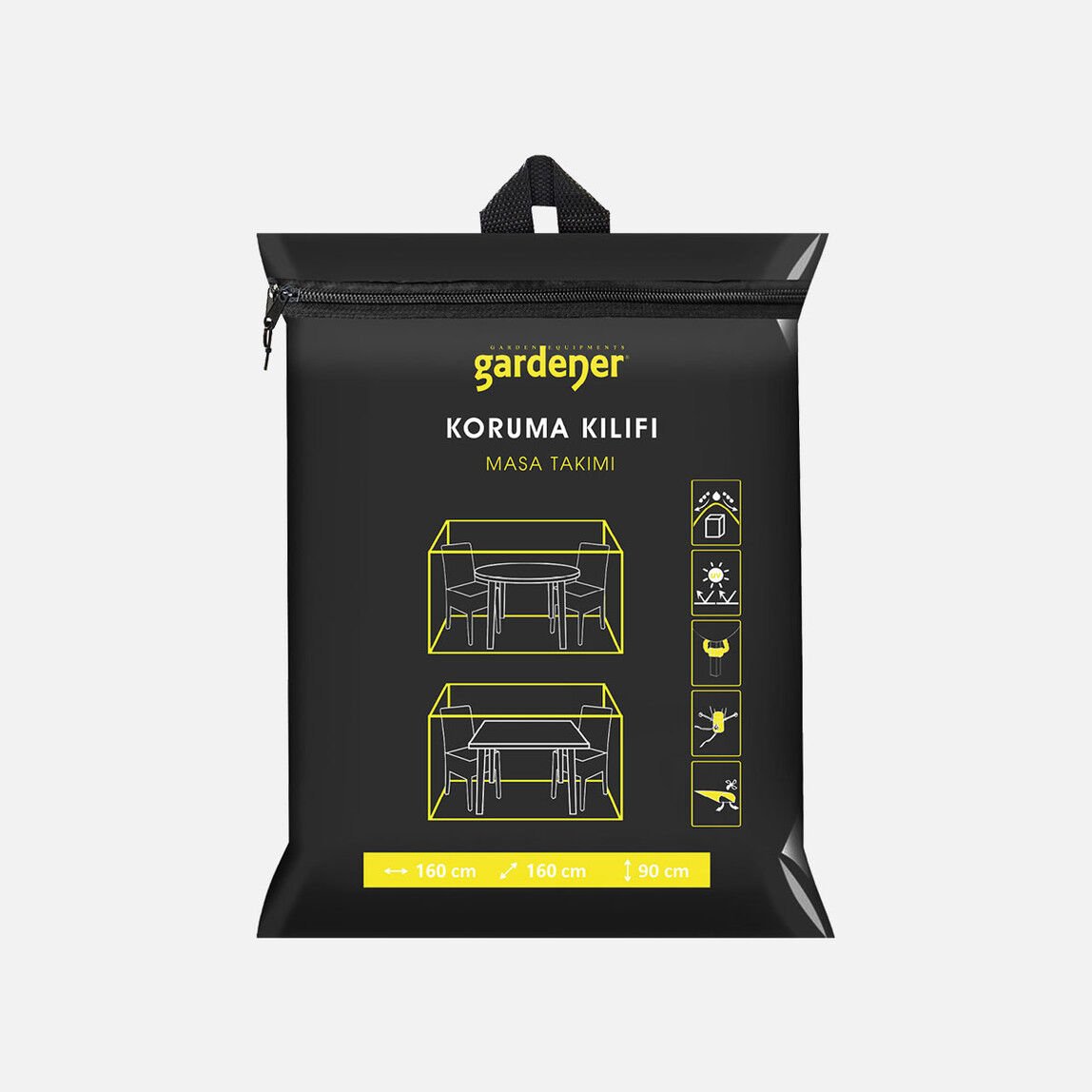 Gardener GRDC304 Masa Takımı Koruma Örtüsü / Kılıfı PE (160 cm x 160 cm x 90 cm)