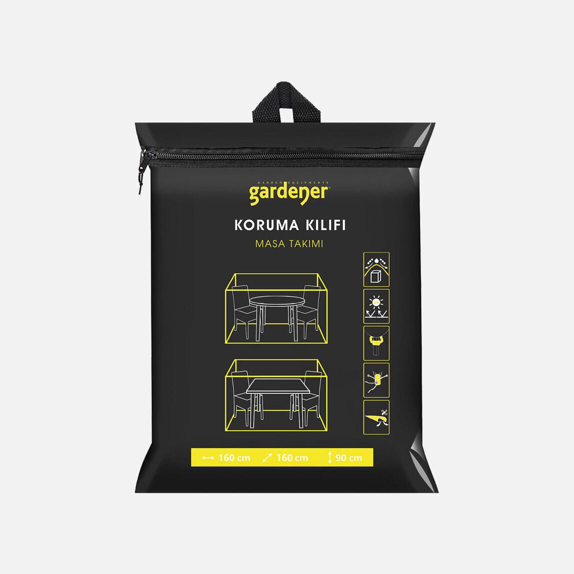 Gardener GRDC304 Masa Takımı Koruma Örtüsü / Kılıfı PE (160 cm x 160 cm x 90 cm)