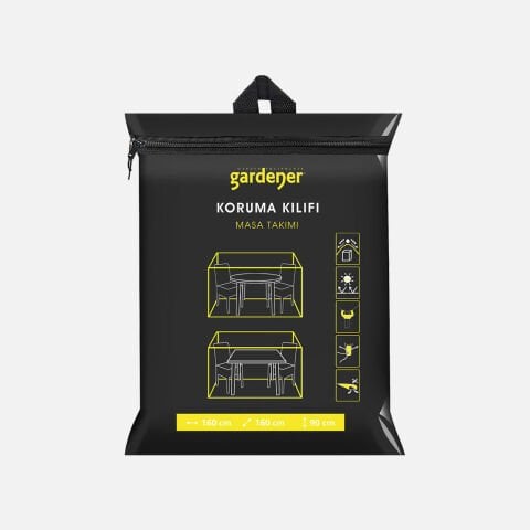 Gardener GRDC304 Masa Takımı Koruma Örtüsü / Kılıfı PE (160 cm x 160 cm x 90 cm)